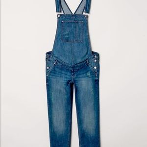H&M Distressed Bib Denim Maternity overalls